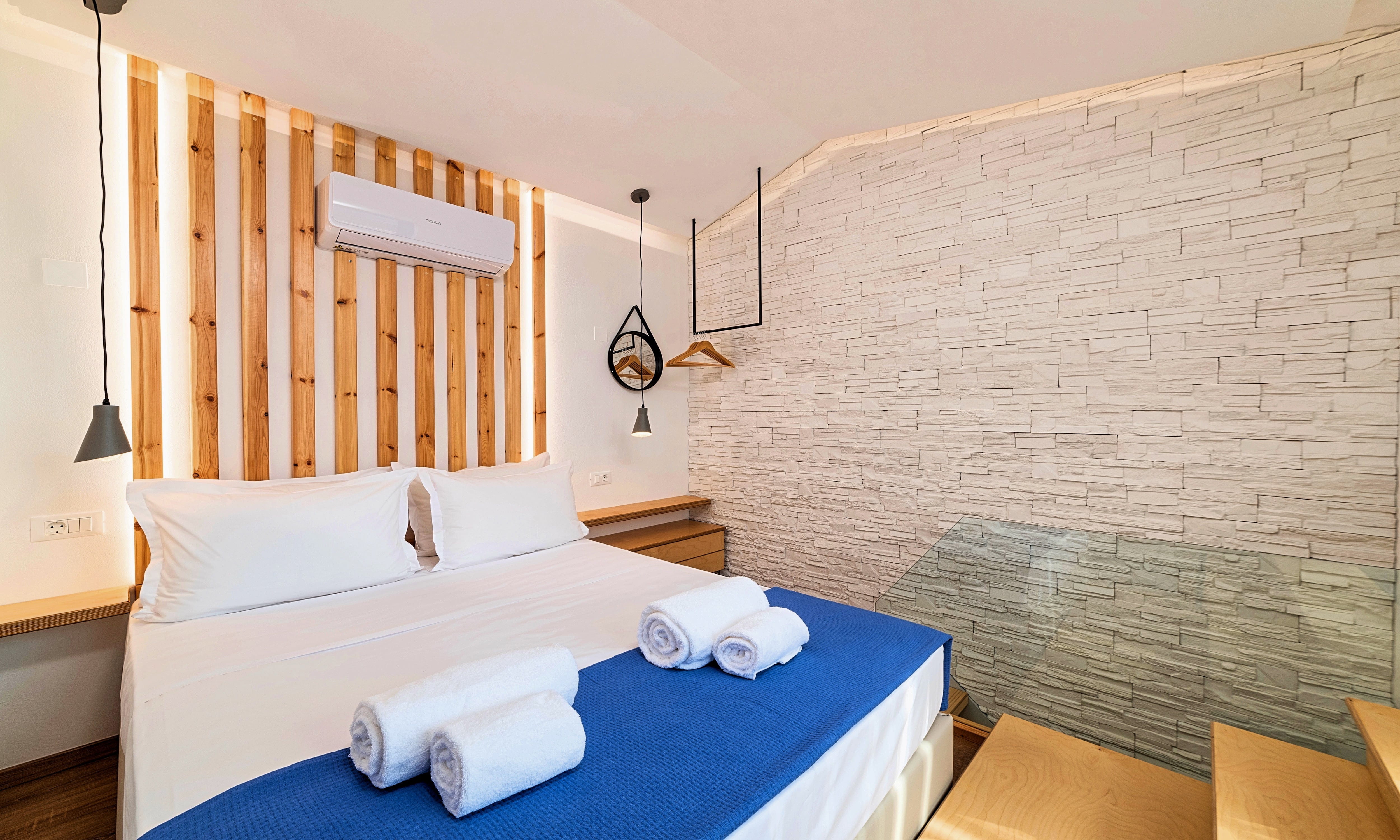 Kamer met twee aparte bedden — Aelia Suites