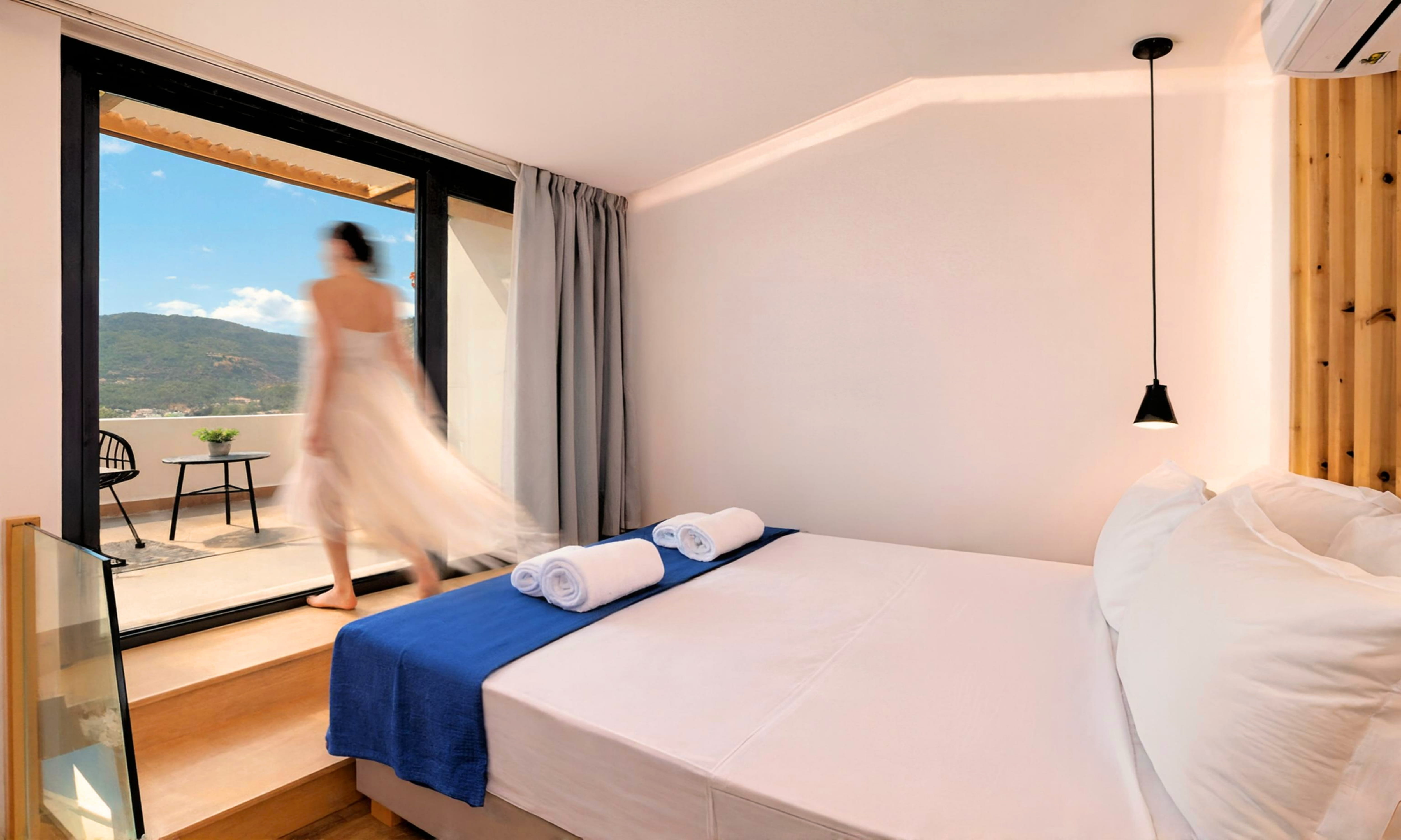 Kamer met twee aparte bedden — Aelia Suites