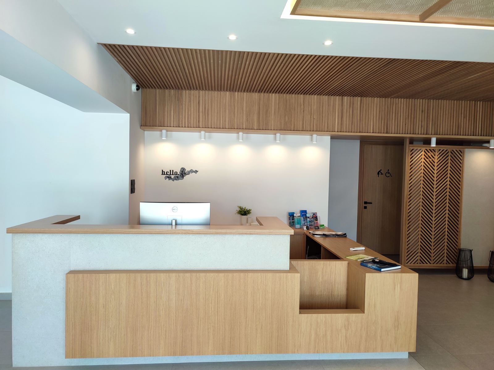 Lobby met receptie — Ammos Paleochora Hotel