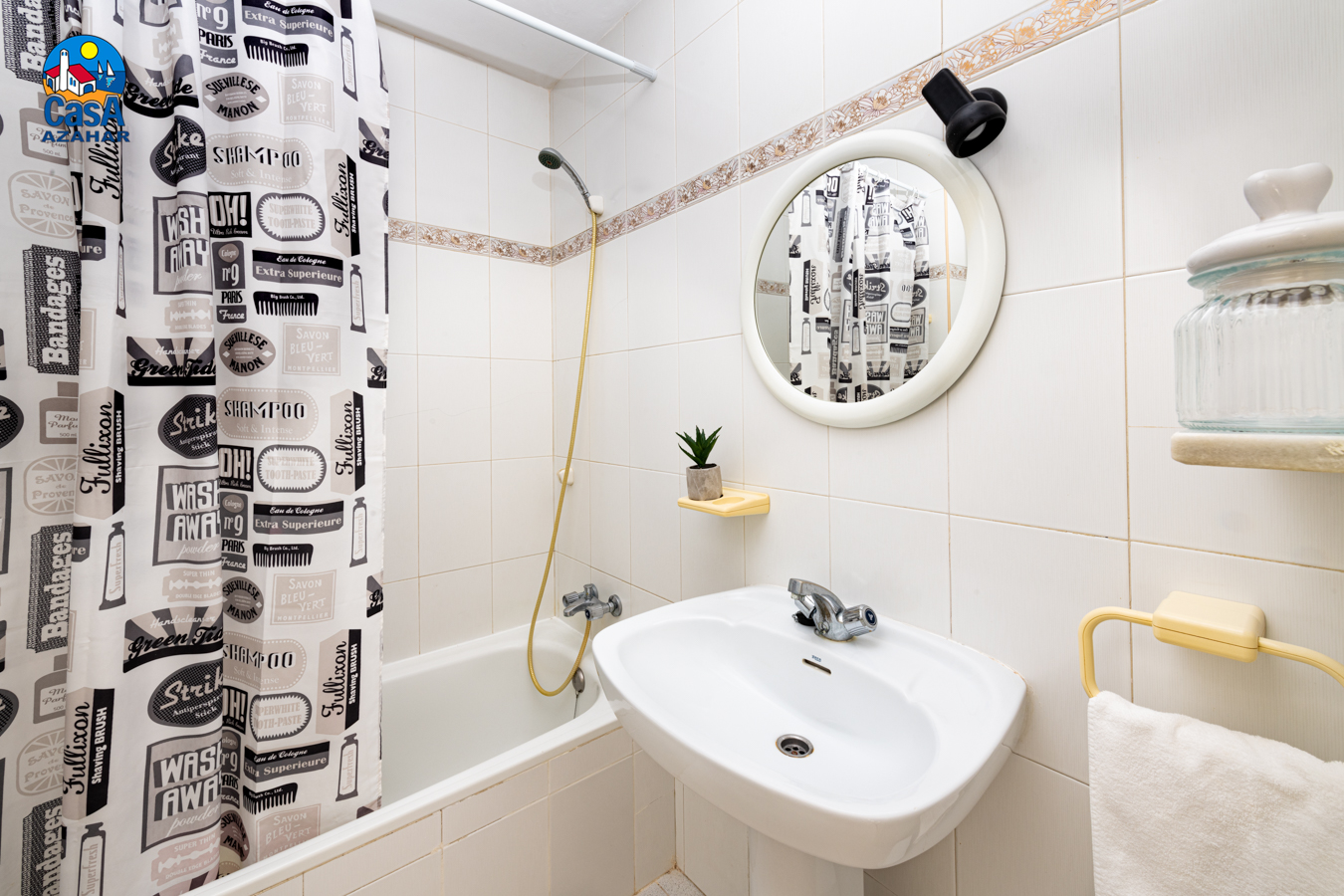 Badkamer met inloopdouche — Apartamentos EL Rocio Casa Azahar