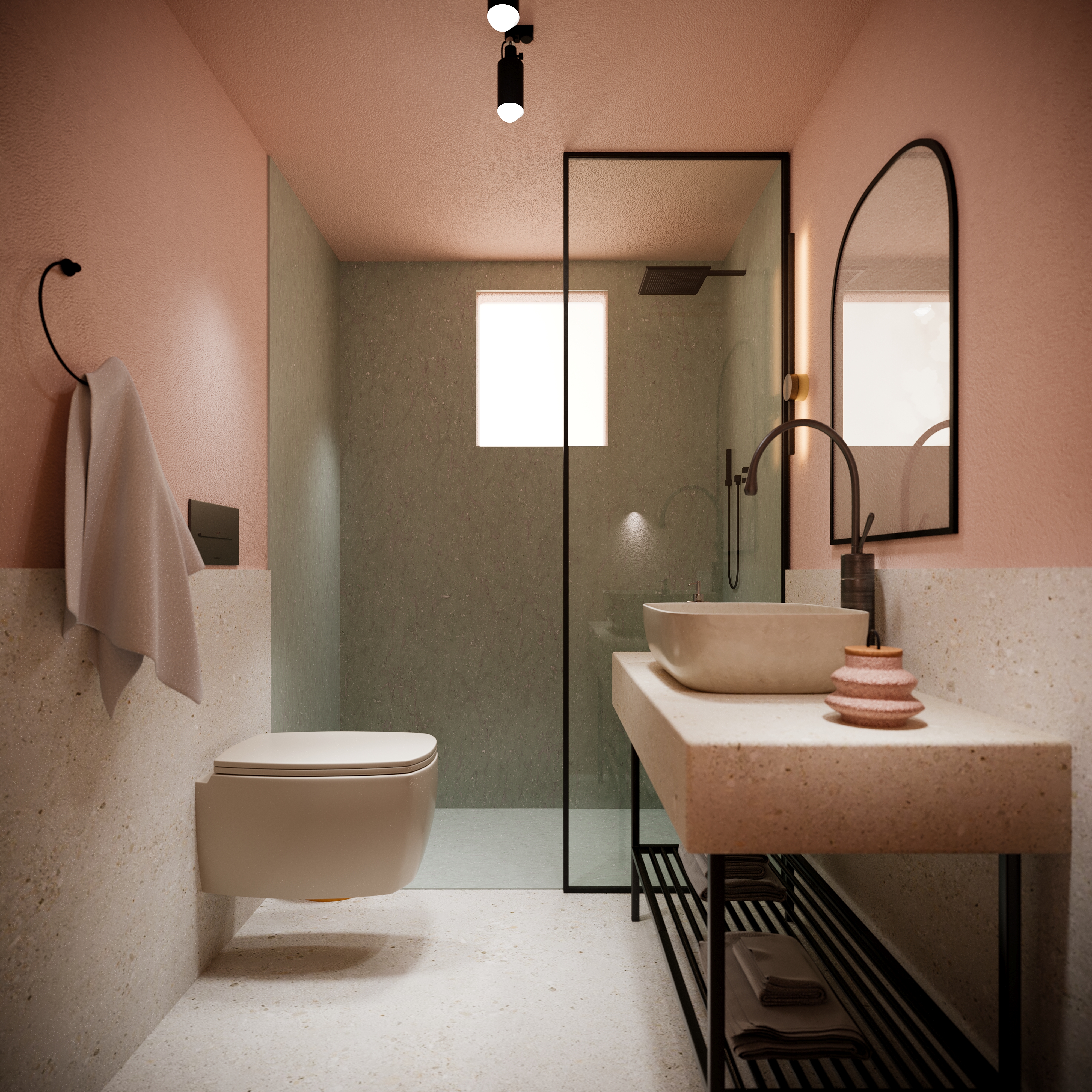 Badkamer met ligbad — Asteria