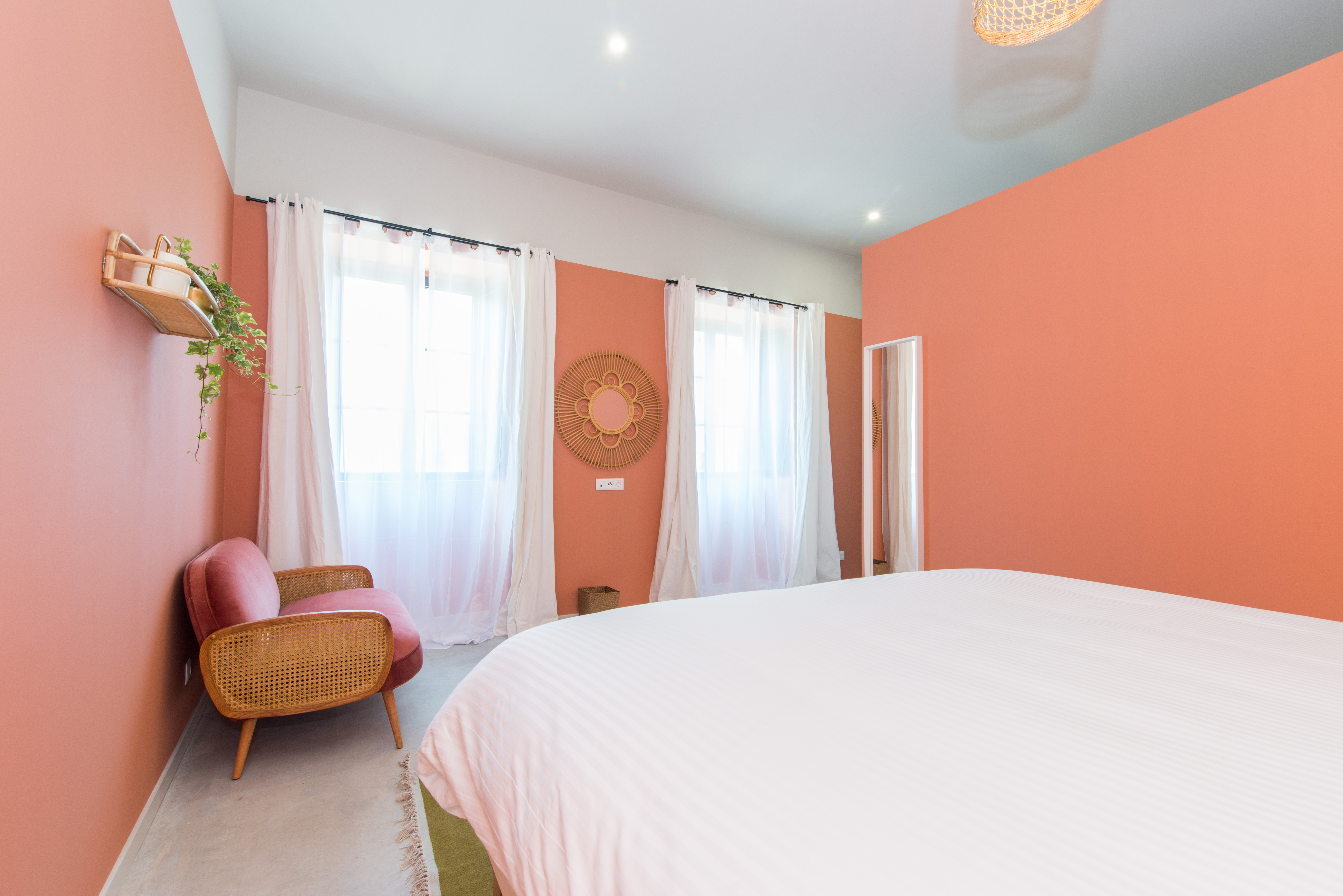 Kamer met twee aparte bedden — Casa Rosa Villa