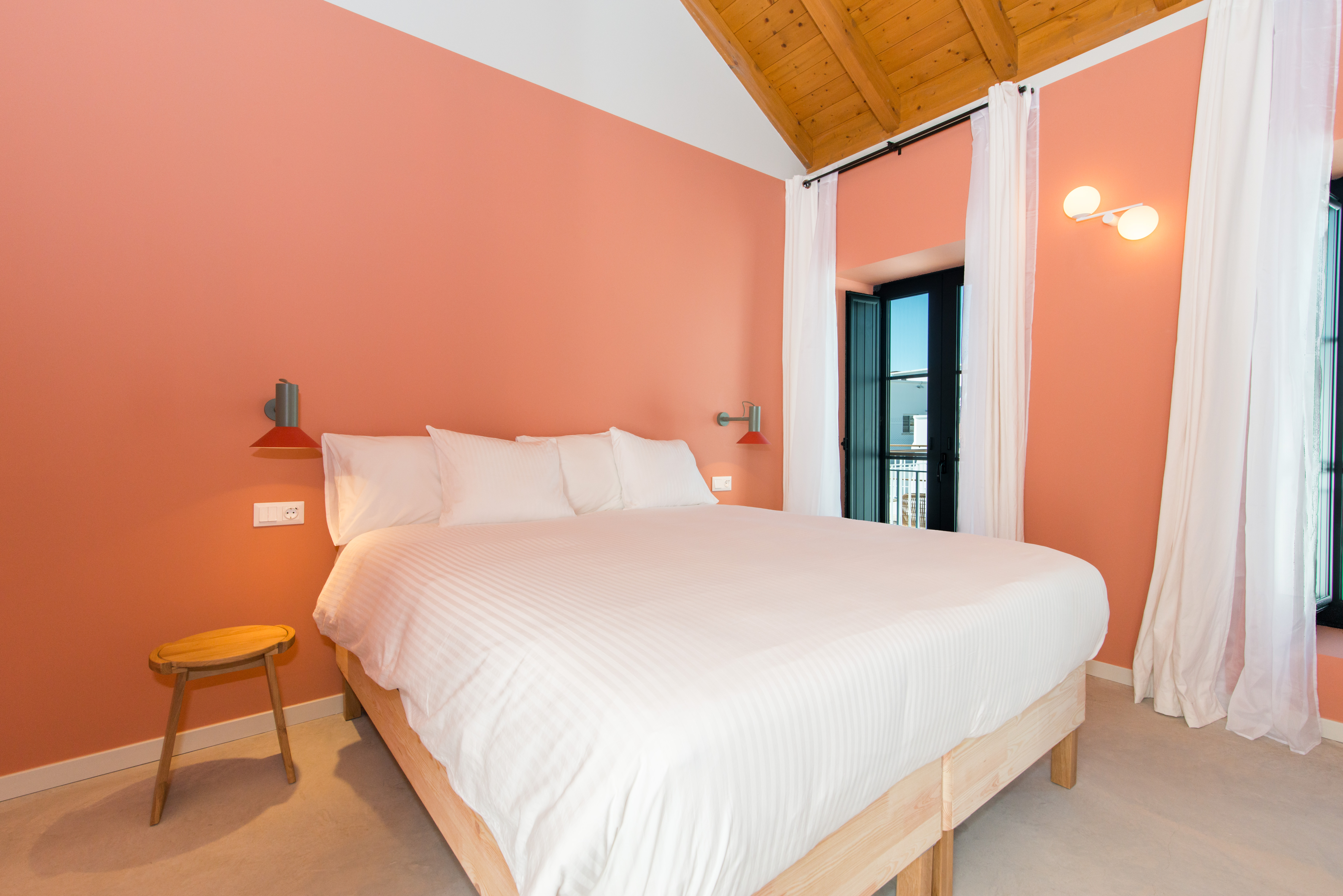Kamer met twee aparte bedden — Casa Rosa Villa