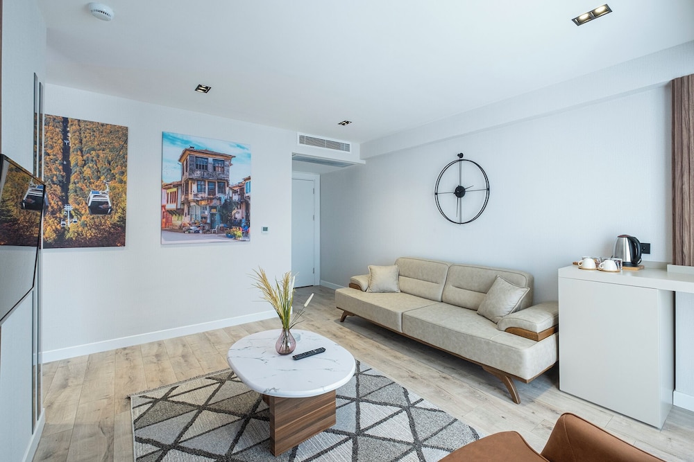 Slaapkamer met moderne uitstekende faciliteiten