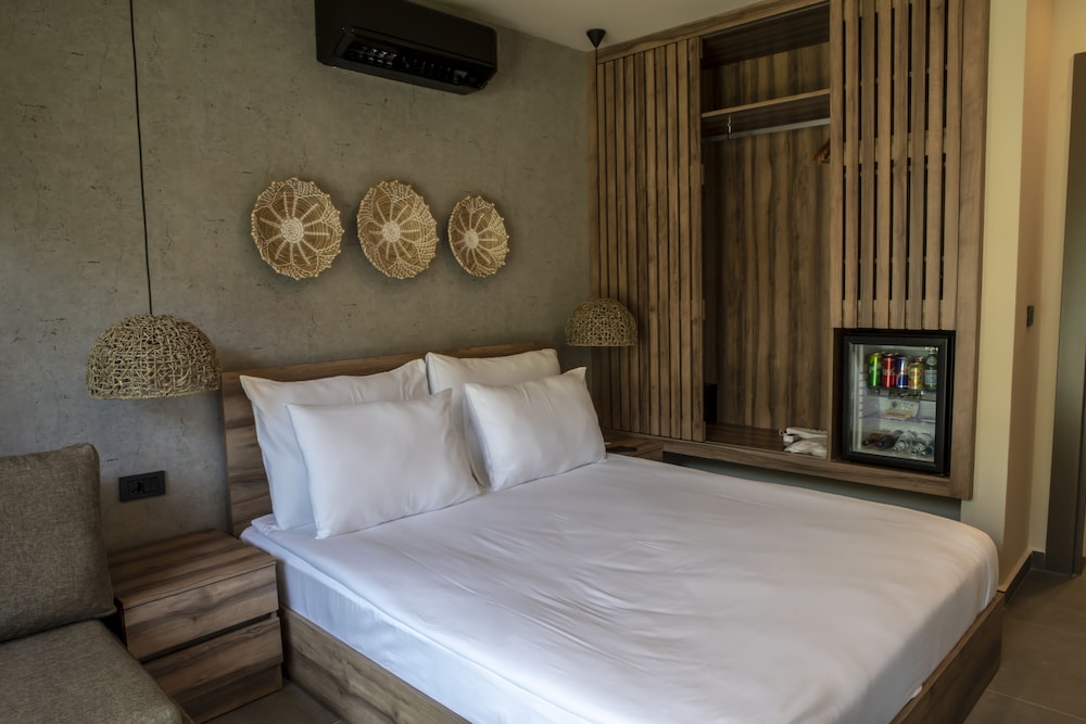 Gezellige slaapkamer met moderne voorzieningen in Khai Hotel Bodrum