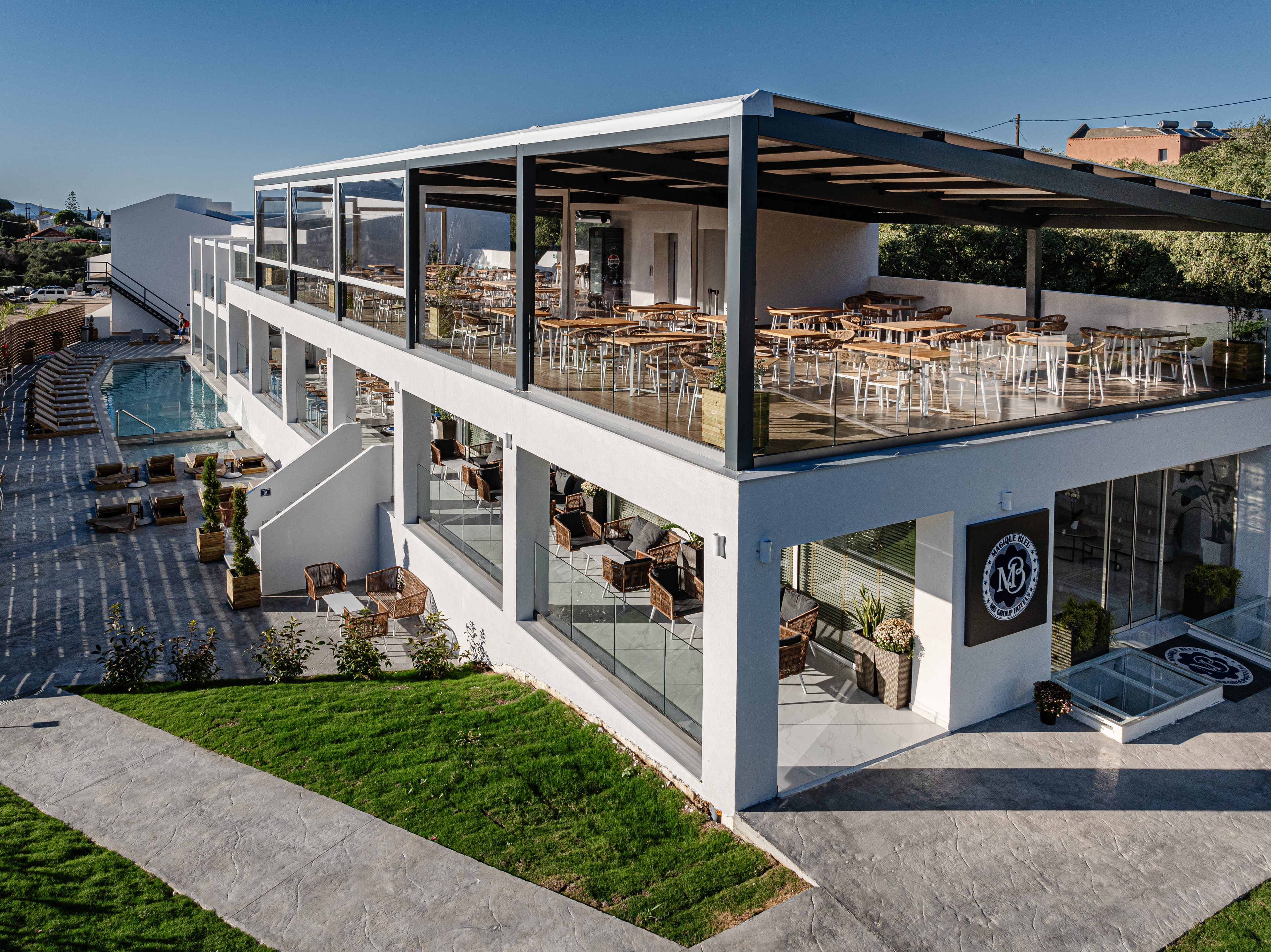 Restaurantterras buiten — Magique Bleu
