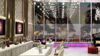 Ingang en receptieruimte Planet Hollywood Cancun All-Inclusive Resort Cancun