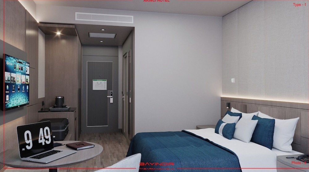 Gerieflijke kamer met werkplek