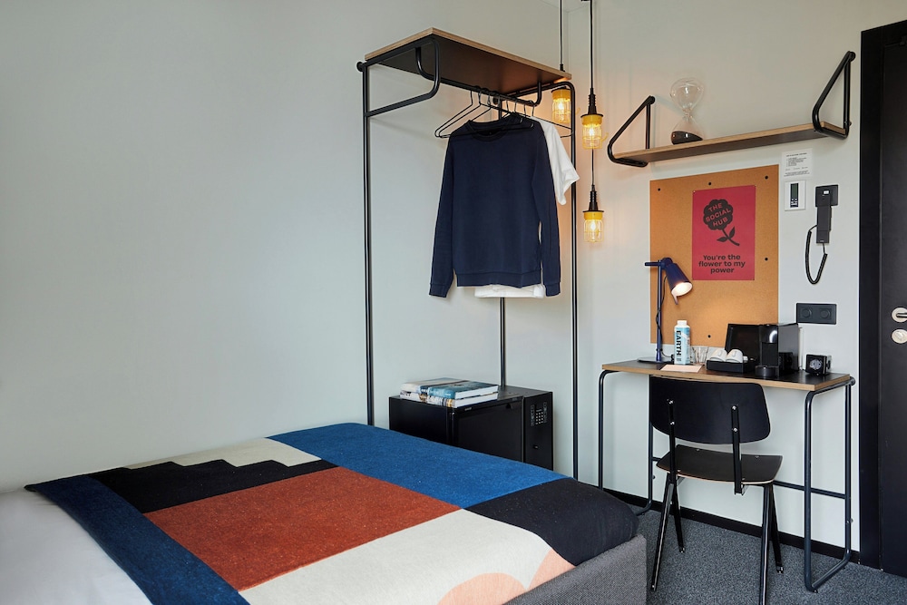 Ruime gastenkamer in The Social Hub Madrid