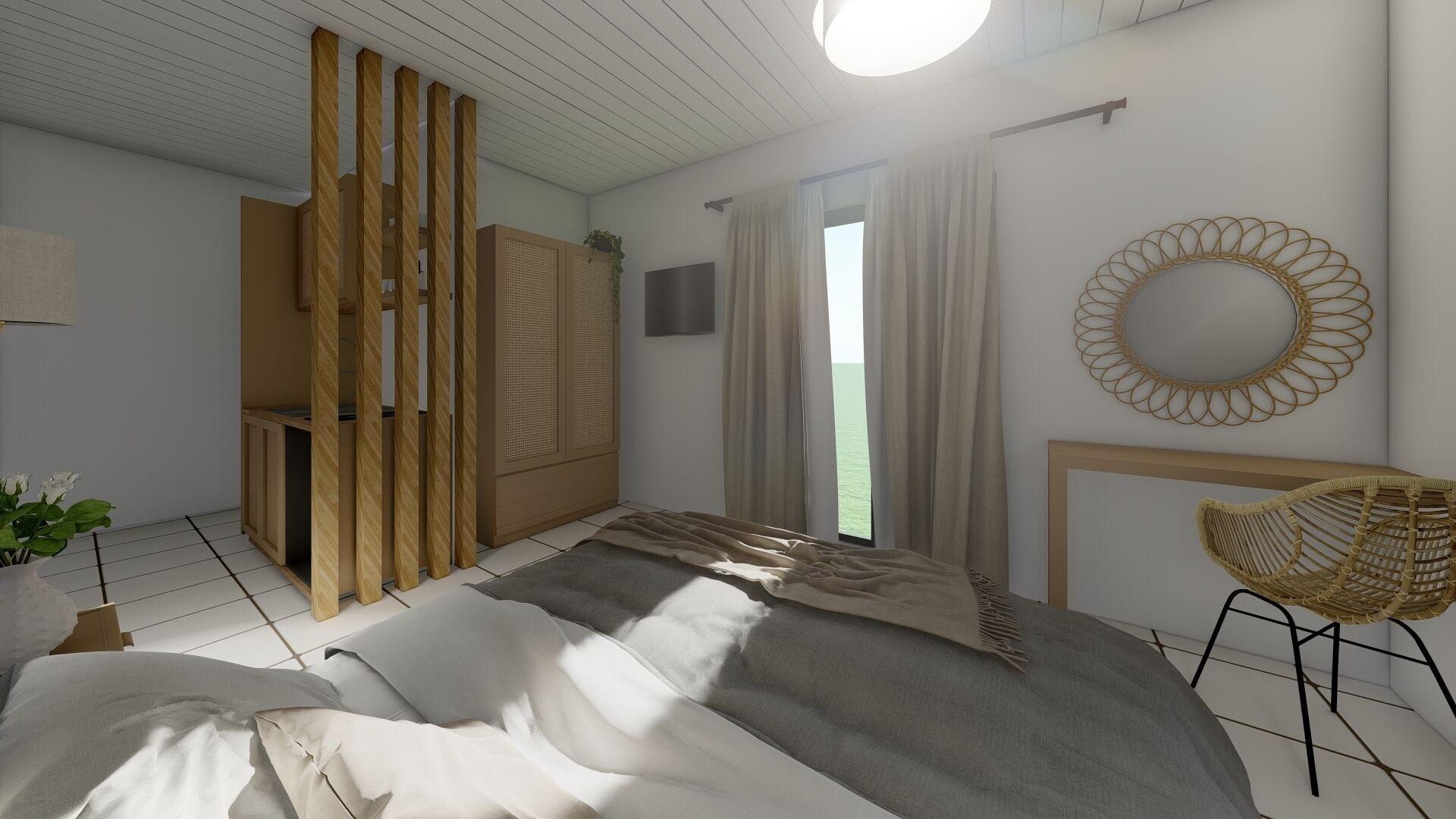 Kamer met twee aparte bedden — Vaso Studios