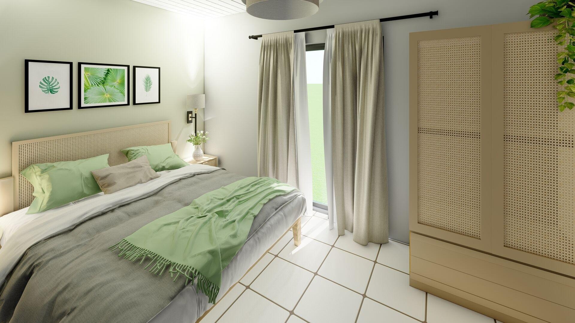 Kamer met tweepersoonsbed — Vaso Studios